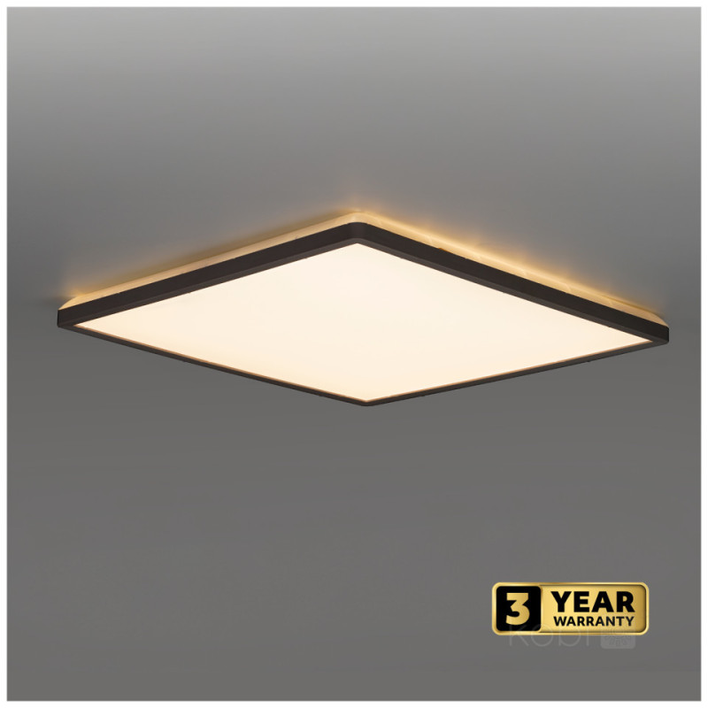 Plafon Led Nivera Square 12W 3Cct Ip54 Czarny Kobi Premium