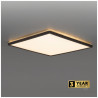 Plafon Led Nivera Square 12W 3Cct Ip54 Czarny Kobi Premium