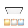 Plafon Led Nivera Square 12W 3Cct Ip54 Czarny Kobi Premium