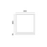 Ramka 70Mm Do Panelu Led 60X60 Klik Kobi