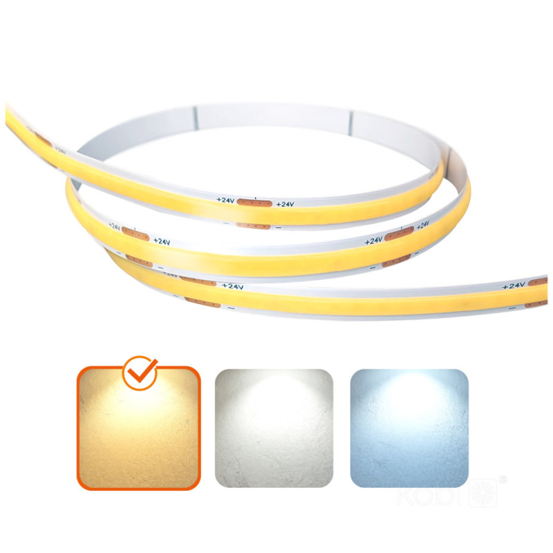 Taśma Led Tramo 320 Cob 5M 3000K 24V Ip20 Kobi Premium
