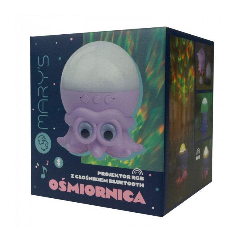 Mary's Projektor Ośmiornica Rgb Z Bluetooth Speaker