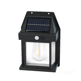 Kinkiet Ogrodowy Solar Led Omvia 3000K Ip44 Czarny Led2B