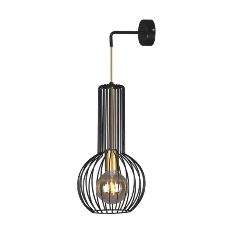 Kinkiet czarny druciany K-4523 z serii ARVI E27