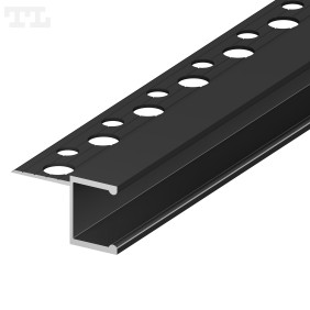 Profil Led Na Rant Płyty Gk Gk5-2 1/2 Czarny Ral9005 2 M