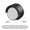 Verto Round Edge 10W Cct 230V 160/120St Ip65 170X100Mm Czarny
