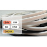 Taśma Led Wodoodporna 24V 8W Ip65 3000K Ciepła - 5M