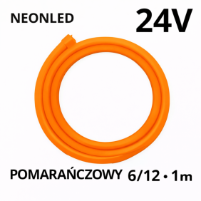 Neonled 6/12 24V Pomarańczowy 1M N24004