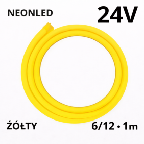 Neonled 6/12 24V Żółty 1M N24009