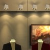 Biała tuba sufitowa kwadratowa Vasto Ceiling GU10