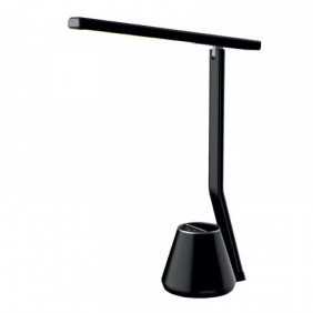 Lampka LED Cube z przybornikiem czarna