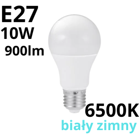 Żarówka Led A60 Classic E27 10W 6500K 900Lm