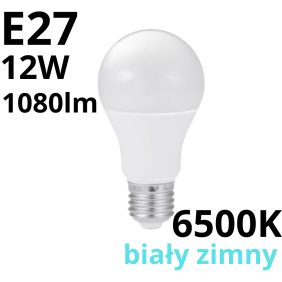 Żarówka Led A60 Classic E27 12W 6500K 1080Lm