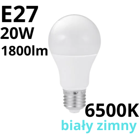 Żarówka Led A60 Classic E27 20W 6500K 1800Lm
