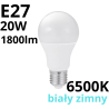 ŻARÓWKA LED A60 CLASSIC E27 20W 6500K 1800lm