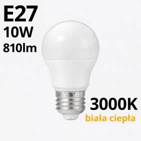 Żarówka Led E27 Gs 10W 810Lm - 3000K