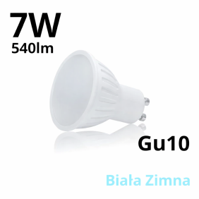 Żarówka Led Gu10 7W 540Lm - Biała Zimna