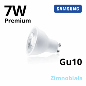 Żarówka Led Gu10 7W Premium Barwa Zimnobiała Samsung