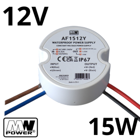 Zasilacz do montażu w puszcze fi 60 15W 12V Af1512Y