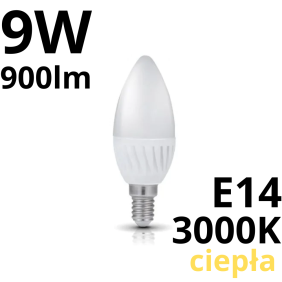 Żarówka Led E14 Sw Premium 9W 900Lm - 3000K