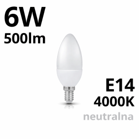 Żarówka Led E14 Sw 6W Barwa Neutralna