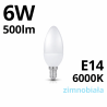 Żarówka Led E14 Sw 6W Barwa Zimnobiała