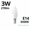 Żarówka Led C30 Candle E14 3W 6500K 270Lm