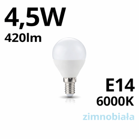 Żarówka Led E14 Mb 4,5W 420Lm - 6000K
