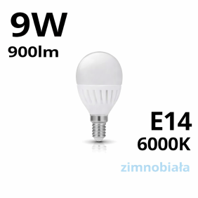 Żarówka Led E14 Premium 9W 900Lm - 6000K