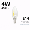 Led Line Lite Żarówka Led E14 4W 4000K 480Lm 220-240V Filament C35 Świeczka