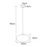 Lampa Wisząca K-5673 Z Serii Drop
