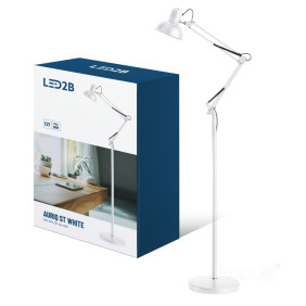 Lampa Podłogowa Auriq St 1Xe27 Biała Led2B