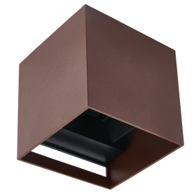 Kinkiet Led 2X3W 3000K Ip65 Corten Cube Lite