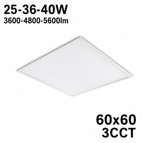 Panel Led Capri G3 25-36-40W 60X60 3Cct Ip44 Ugr  19 Kobi Pro