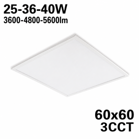 Panel Led Capri G2 25-36-40W 60X60 3Cct Ip44 Ugr 19 Kobi Pro