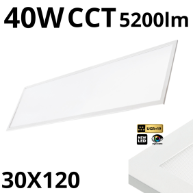 Panel Led Capri G2 25-36-40W 30X120 3Cct Ip44 Ugr 19 Kobi Pro