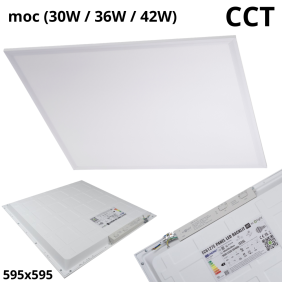 Panel Led Backlit 595X595X30 trzy moce 30/36/42W CCT