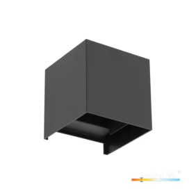 Kinkiet Ogrodowy Led Querk 2X2W 3000K Ip54 550Lm Czarny Led2B