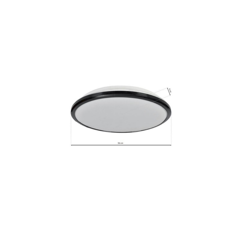 Plafon TERMA BLACK 28W LED Ø360 mm