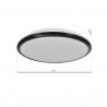 Plafon TERMA BLACK 28W LED Ø360 mm