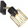 Czarny kinkiet retro K-4780 z serii TROY GOLD 1xE27