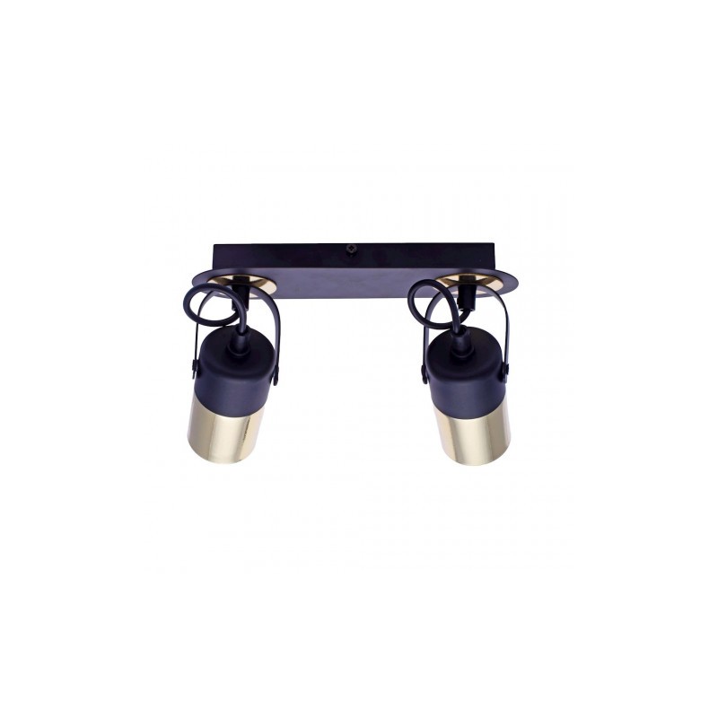 Punktowy reflektor sufitowy WILSON BLACK 2xGU10