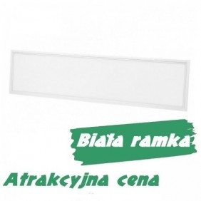 Panel Led Eko 30X120Cm 50W Biała Ramka - Biała Dzienna