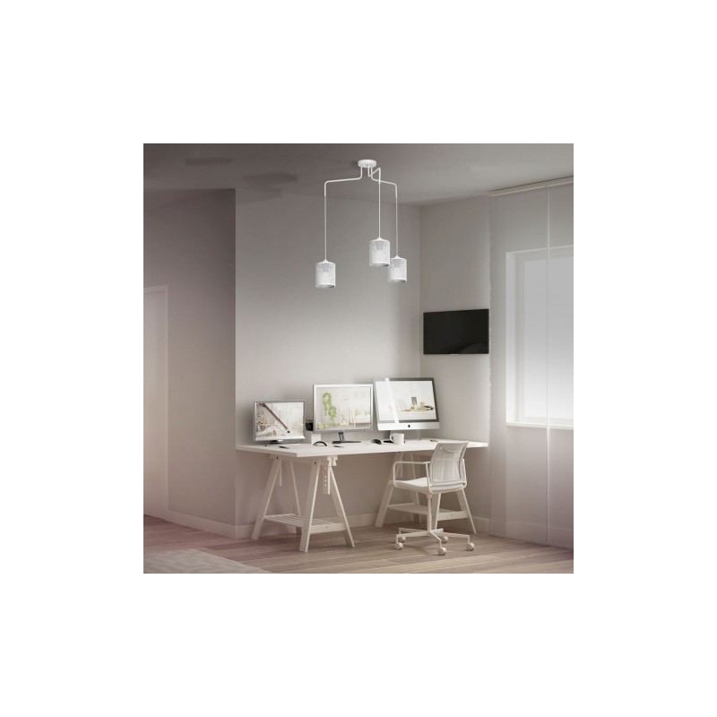 Lampa Wiszaca LOUISE WHITE 3xE27