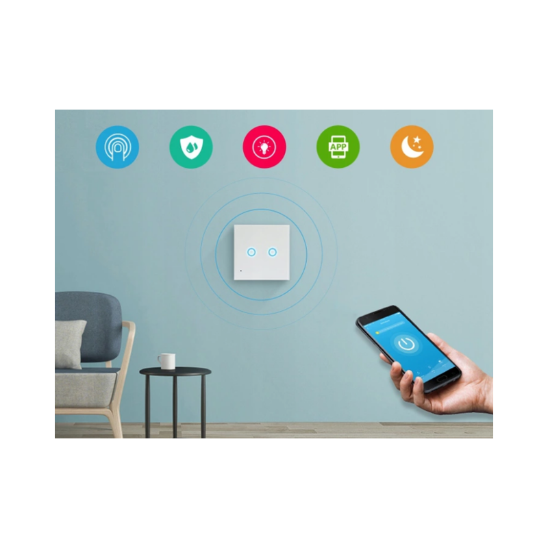 Bezprzewodowy włącznik światła NEO WiFi Tuya podwójny