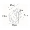 Kinkiet druciany czarny K-3772 z serii BENET 1xE27