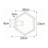 Kinkiet loft czarny K-4725 z serii HONEY E27