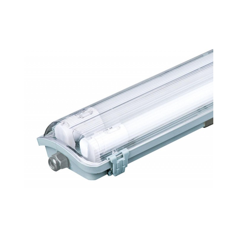 Oprawa Hermetyczna LED V-TAC PC/PC 2x120cm (2 x 18W) VT-12023 4000K (Tuby LED w zestawie) 3400lm