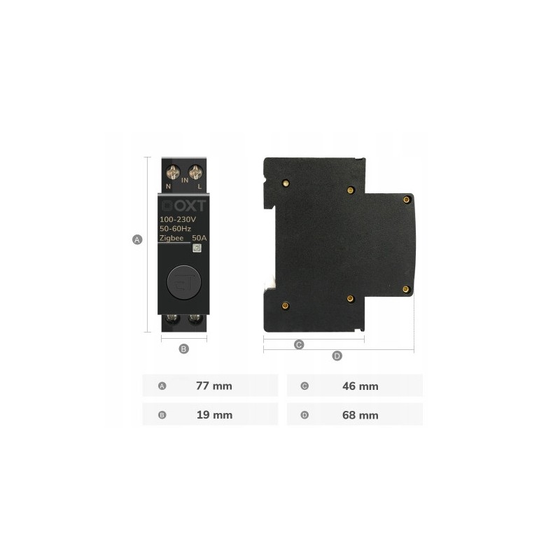 Sterownik 1-fazowy OXT 32A DIN ZigBee