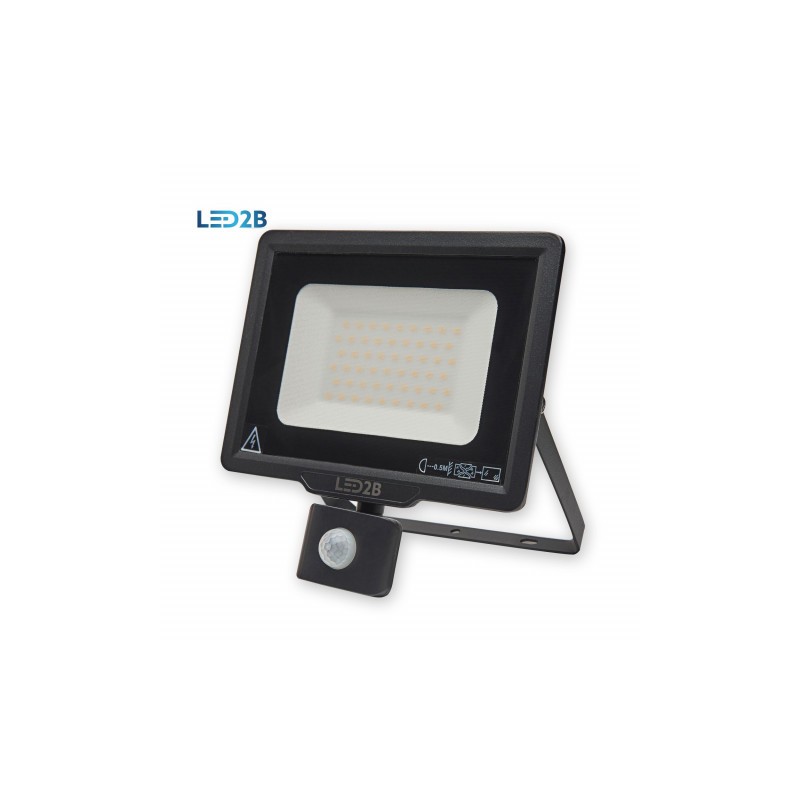 Oprawa LED MHC z czujnikiem 50W CZARNA barwa NEUTRALNA LED2B
